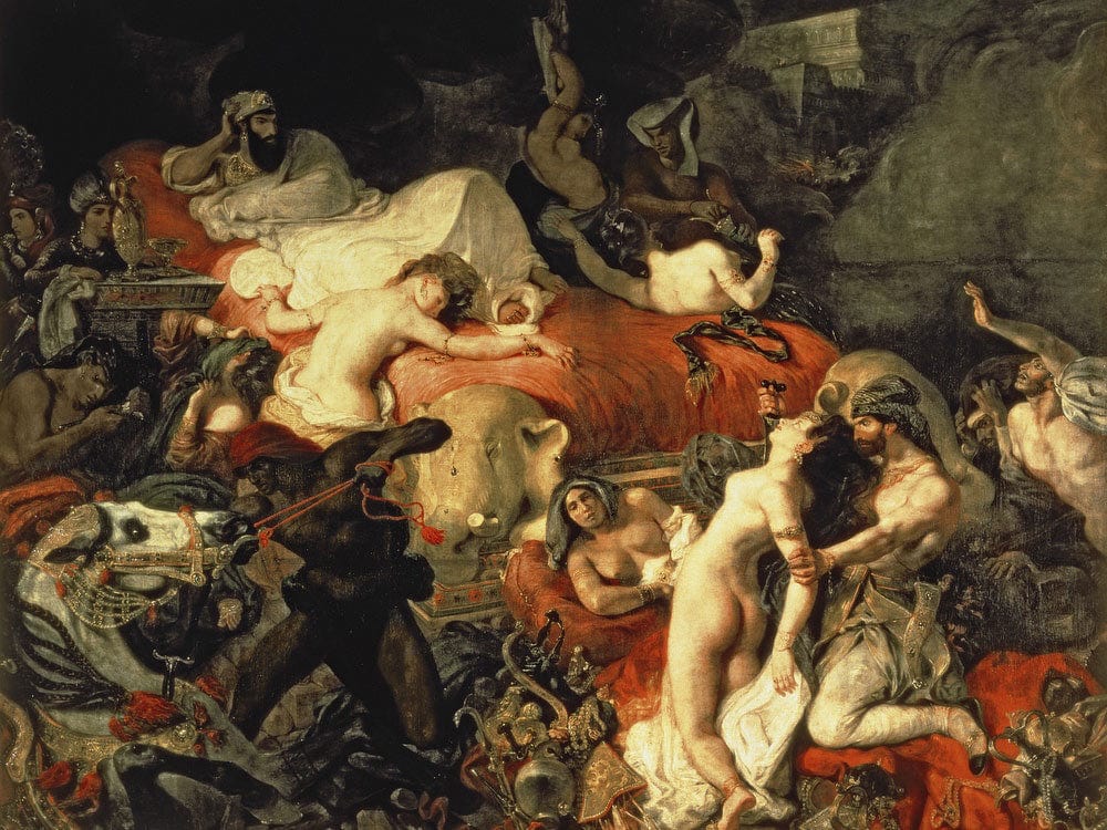 The Death Of Sardanapalus By Ferdinand Victor Eugene Delacroix Fine Art Print 2