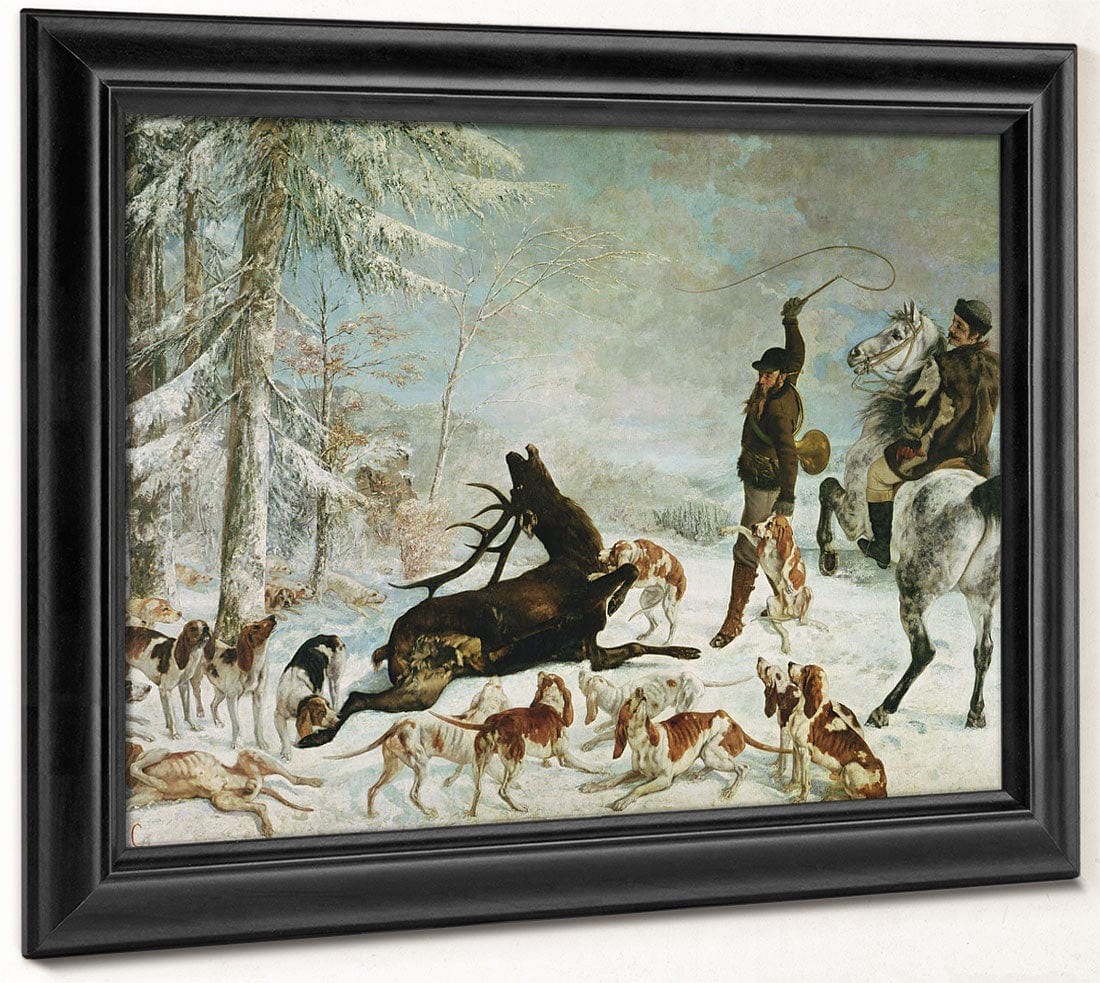 The Death Of The Deer By Jean Desire Gustave Courbet Fine Art Print 2