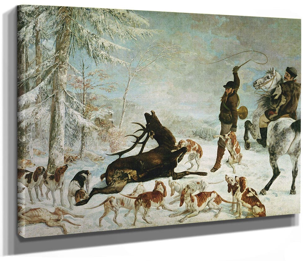 The Death Of The Deer By Jean Desire Gustave Courbet Fine Art Print 2