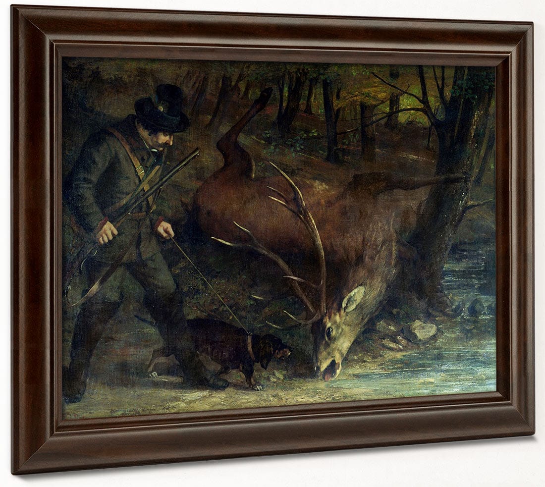 The Death Of The Stag By Jean Desire Gustave Courbet Fine Art Print 2