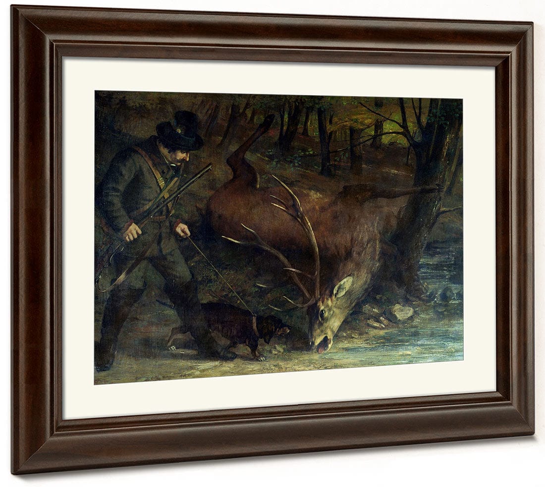The Death Of The Stag By Jean Desire Gustave Courbet Fine Art Print 2