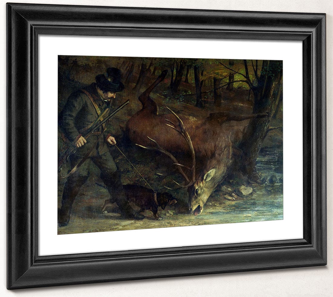 The Death Of The Stag By Jean Desire Gustave Courbet Fine Art Print 2