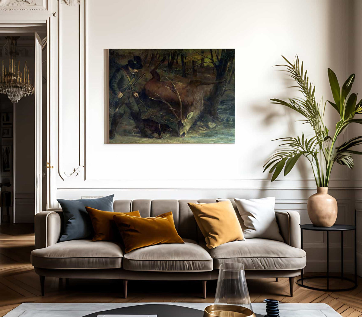 The Death Of The Stag By Jean Desire Gustave Courbet Fine Art Print 2