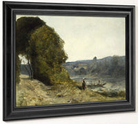The Departure Of The Boatman By Jean Baptiste Camille Corot Fine Art Print 2