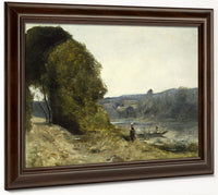 The Departure Of The Boatman By Jean Baptiste Camille Corot Fine Art Print 2