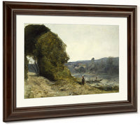The Departure Of The Boatman By Jean Baptiste Camille Corot Fine Art Print 2