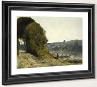 The Departure Of The Boatman By Jean Baptiste Camille Corot Fine Art Print 2