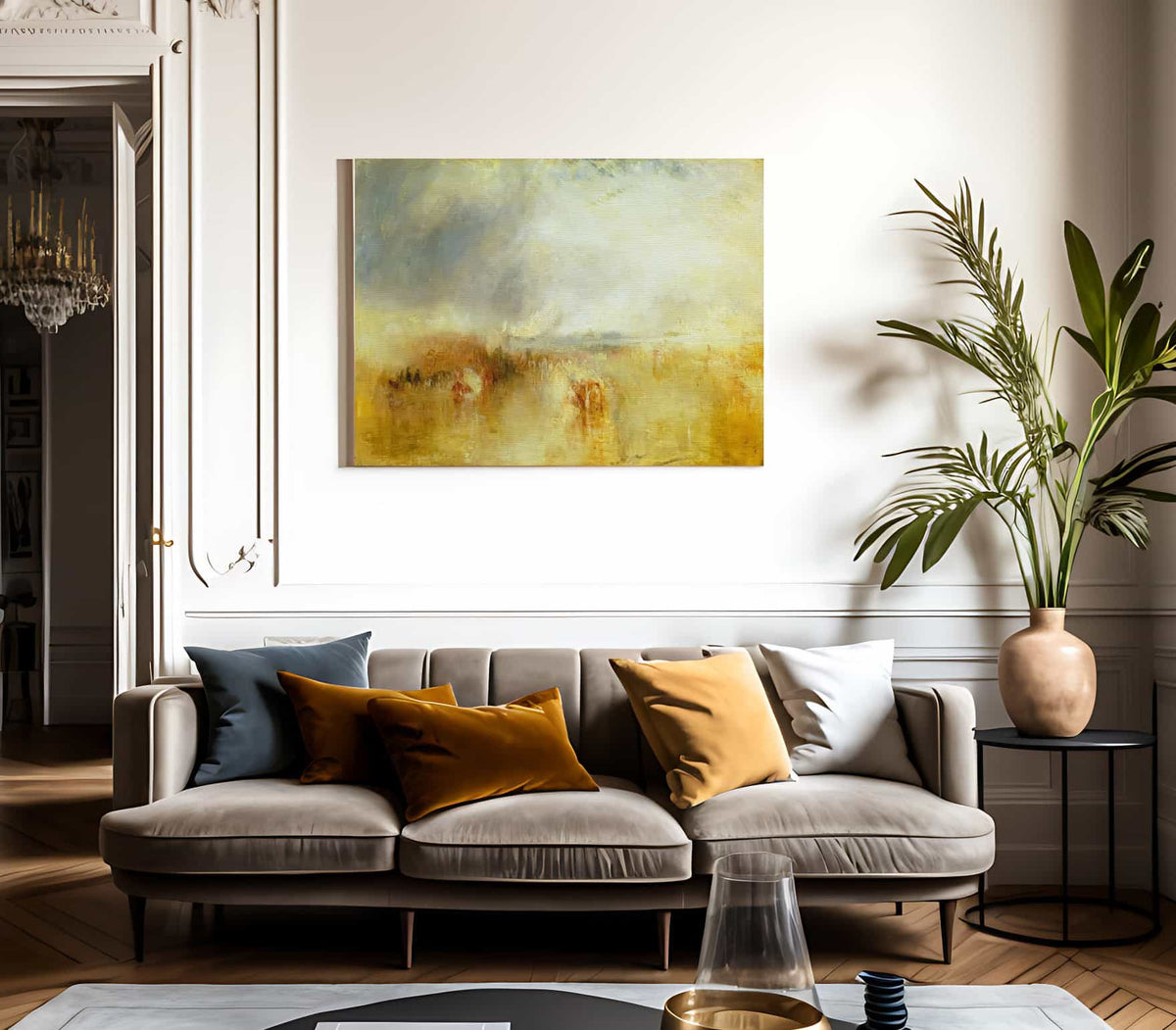 The Dimebarkation Of Louis Philippe At Portsmouth By Jwm Turner Fine Art Print 2