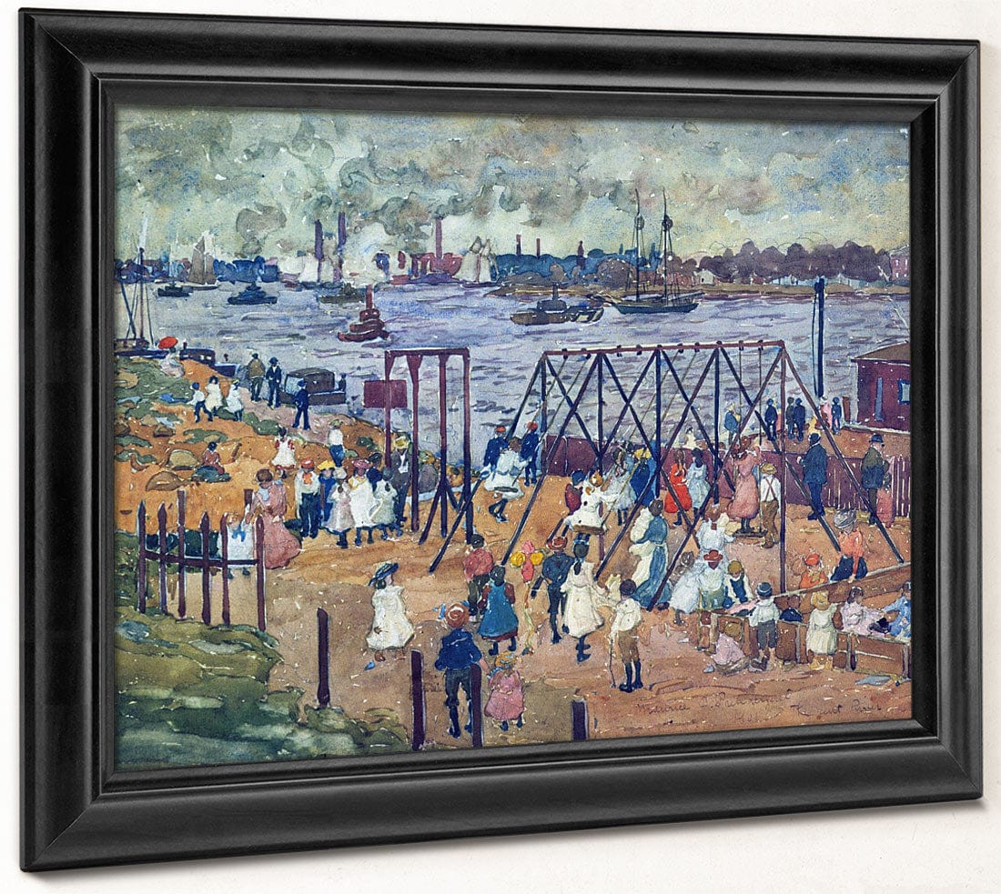 The East River 1910 By Maurice Prendergast Fine Art Print 2