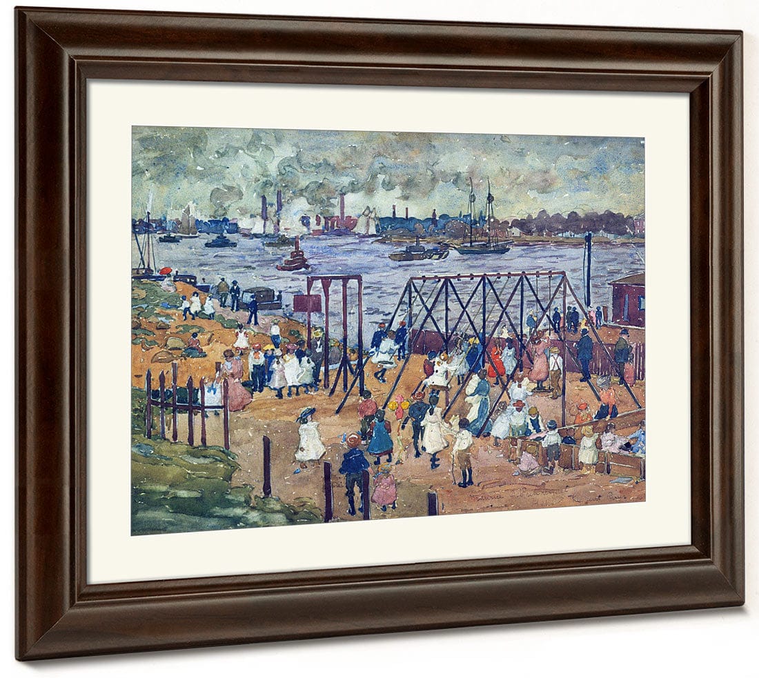 The East River 1910 By Maurice Prendergast Fine Art Print 2