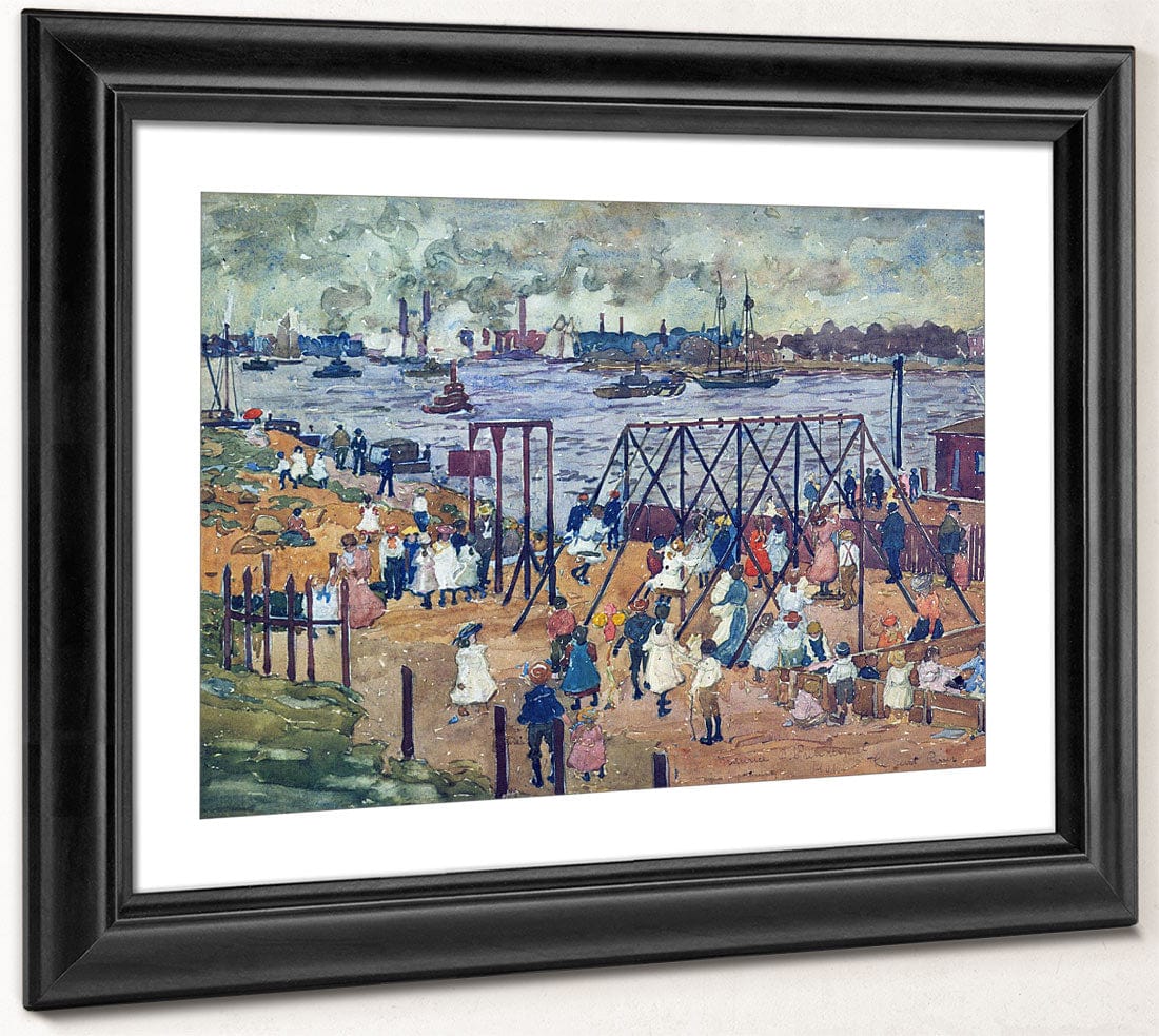 The East River 1910 By Maurice Prendergast Fine Art Print 2