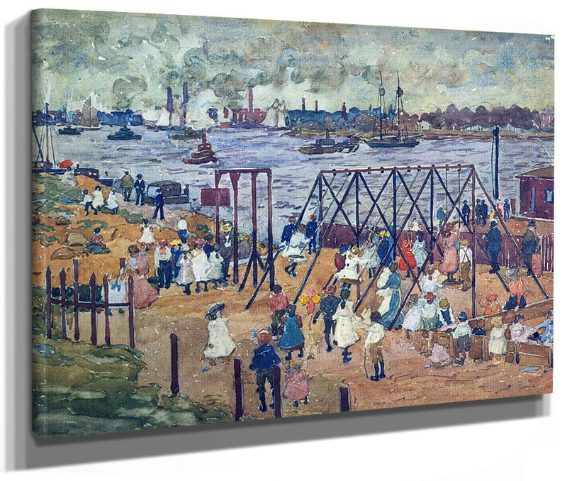 The East River 1910 By Maurice Prendergast Fine Art Print 2