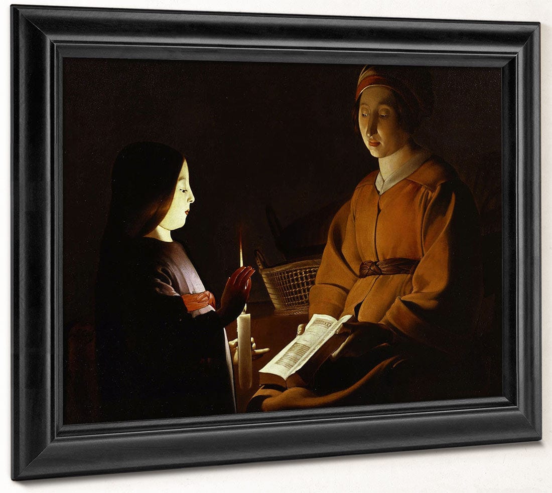 The Education Of The Virgin 1650 By Georges De Latour Fine Art Print 2