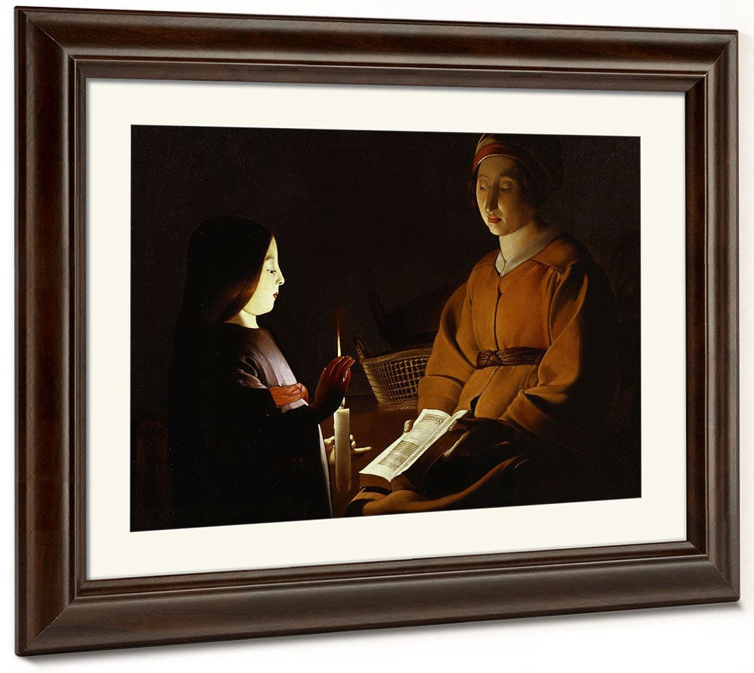 The Education Of The Virgin 1650 By Georges De Latour Fine Art Print 2