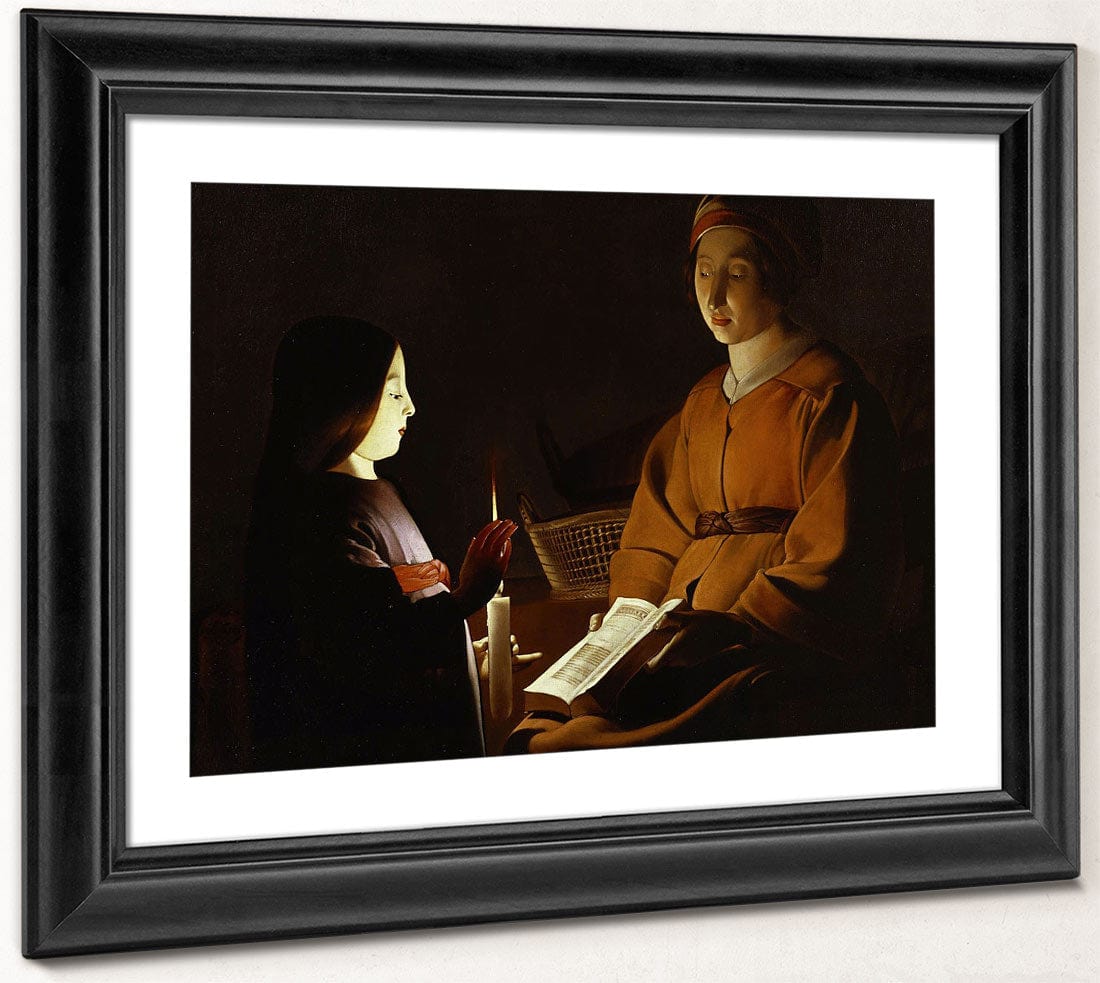 The Education Of The Virgin 1650 By Georges De Latour Fine Art Print 2