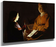 The Education Of The Virgin 1650 By Georges De Latour Fine Art Print 2