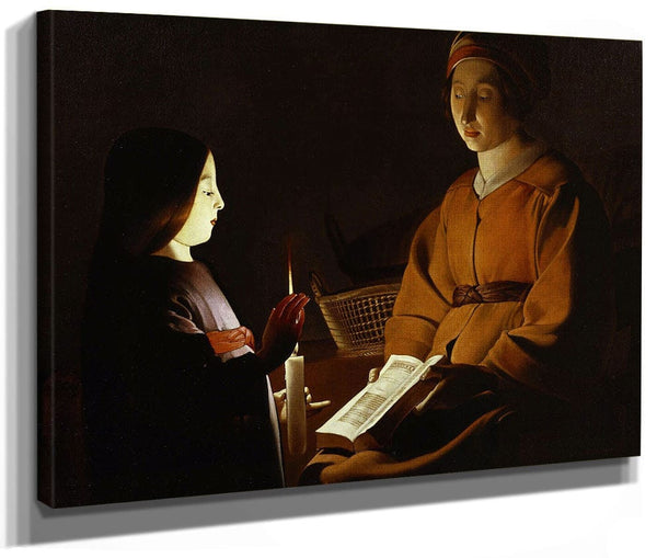The Education Of The Virgin 1650 By Georges De Latour Fine Art Print 2