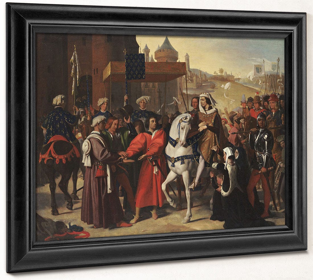 The Entry Into Paris Of The Dauphin, Later Charles V By Jean Auguste Dominique Ingres Fine Art Print 2