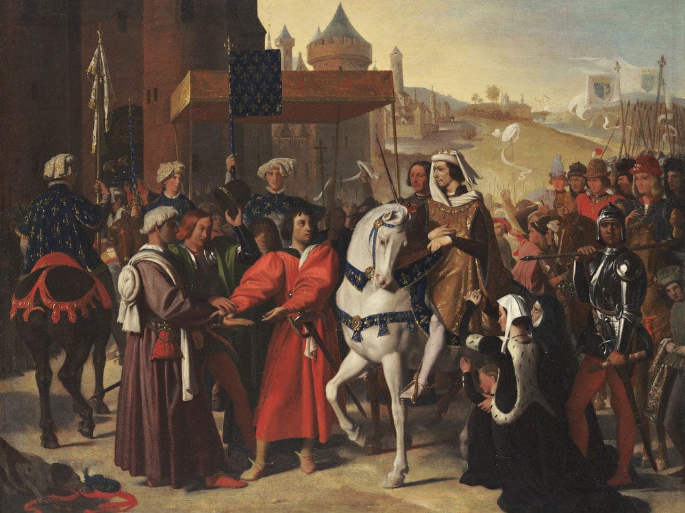 The Entry Into Paris Of The Dauphin, Later Charles V By Jean Auguste Dominique Ingres Fine Art Print 2