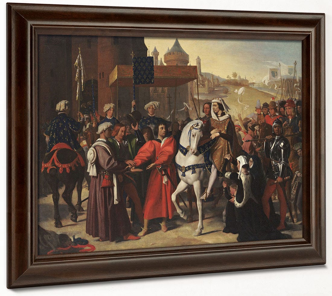 The Entry Into Paris Of The Dauphin, Later Charles V By Jean Auguste Dominique Ingres Fine Art Print 2
