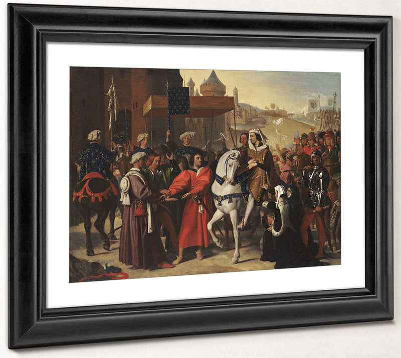 The Entry Into Paris Of The Dauphin, Later Charles V By Jean Auguste Dominique Ingres Fine Art Print 2