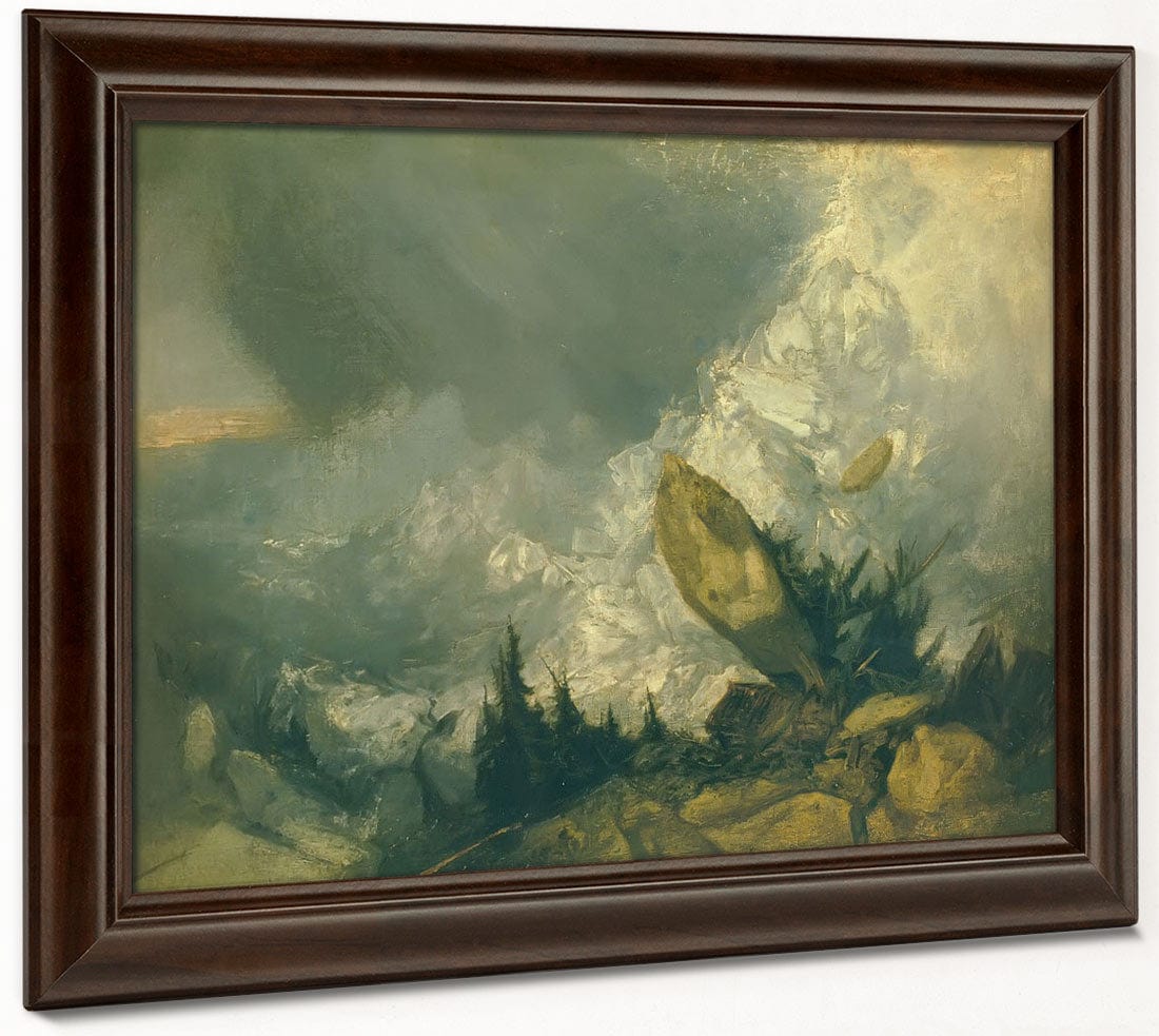 The Fall Of An Avalance In The Grisons By Jwm Turner Fine Art Print 2