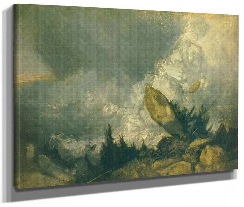 The Fall Of An Avalance In The Grisons By Jwm Turner Fine Art Print 2