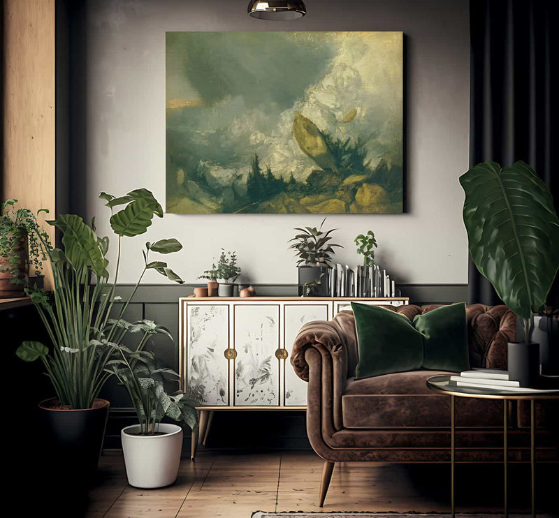 The Fall Of An Avalance In The Grisons By Jwm Turner Fine Art Print 2