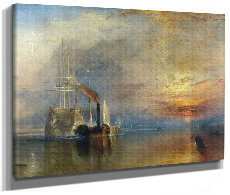 The Fighting Temeraire Tugged To Her Last Berth To Be Broken Up By Jwm Turner Fine Art Print 2