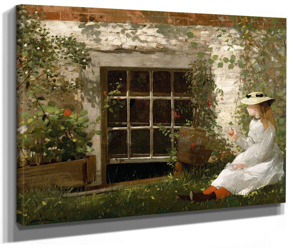 The Four Leaf Clover By Winslow Homer Fine Art Print 2