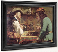 The Game Of Draughts By Jean Desire Gustave Courbet Fine Art Print 2