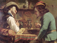 The Game Of Draughts By Jean Desire Gustave Courbet Fine Art Print 2