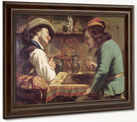The Game Of Draughts By Jean Desire Gustave Courbet Fine Art Print 2