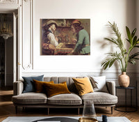 The Game Of Draughts By Jean Desire Gustave Courbet Fine Art Print 2