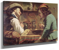 The Game Of Draughts By Jean Desire Gustave Courbet Fine Art Print 2