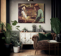 The Game Of Draughts By Jean Desire Gustave Courbet Fine Art Print 2