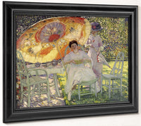 The Garden Parasol By Frederick Carl Frieseke Fine Art Print 2