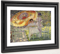 The Garden Parasol By Frederick Carl Frieseke Fine Art Print 2