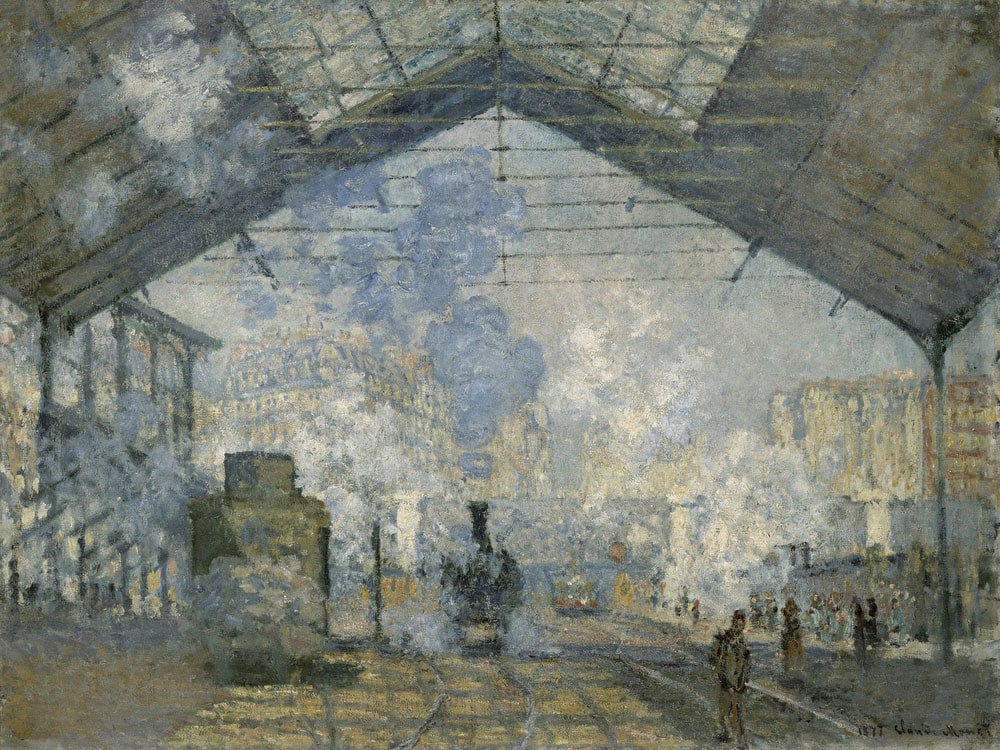 The Gare Saint Lazare, 1877 By Claude Monet Fine Art Print 2