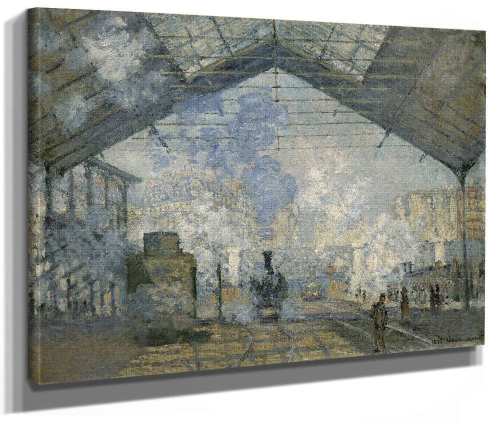 The Gare Saint Lazare, 1877 By Claude Monet Fine Art Print 2