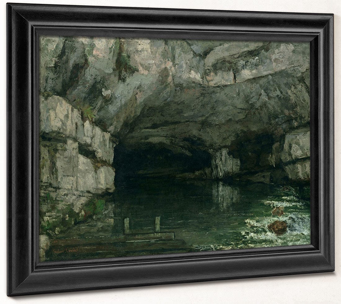 The Grotto Of The Loue By Jean Desire Gustave Courbet Fine Art Print 2