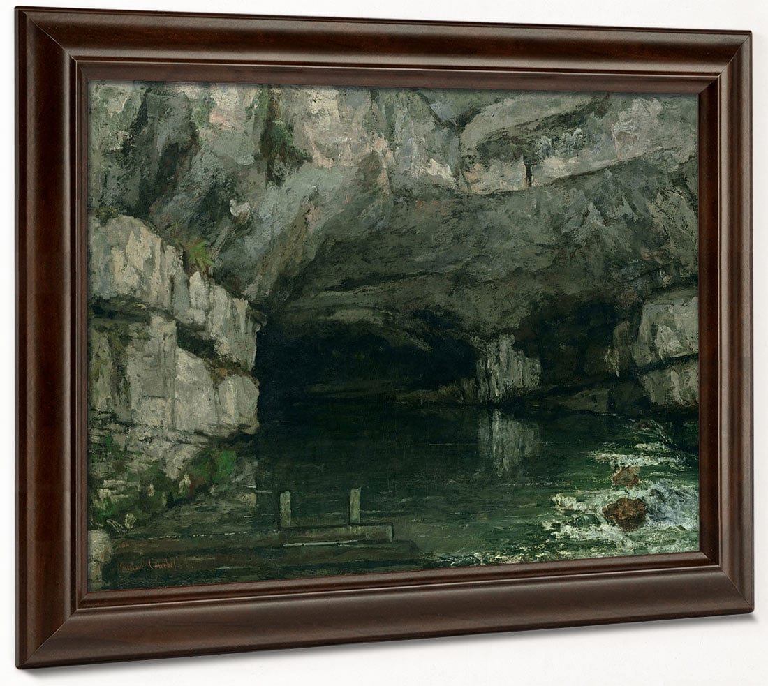The Grotto Of The Loue By Jean Desire Gustave Courbet Fine Art Print 2