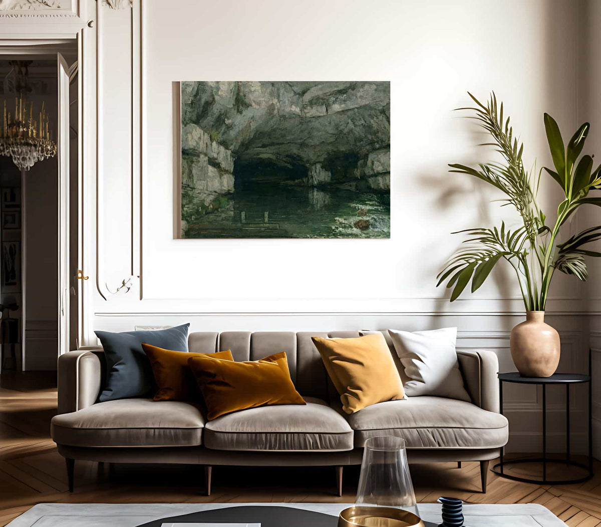 The Grotto Of The Loue By Jean Desire Gustave Courbet Fine Art Print 2