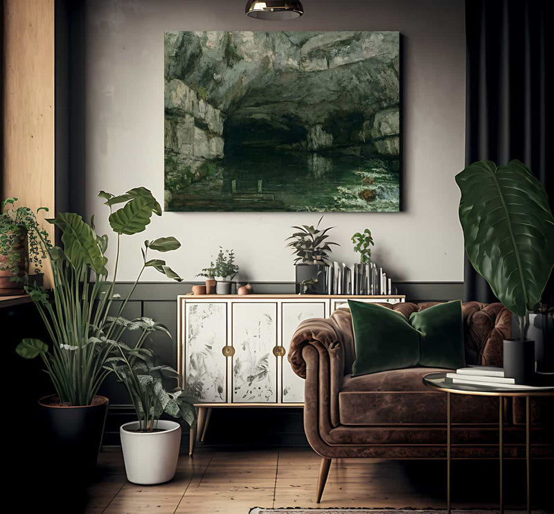 The Grotto Of The Loue By Jean Desire Gustave Courbet Fine Art Print 2
