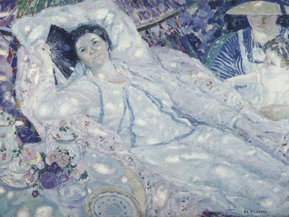 The Hammock By Frederick Carl Frieseke Fine Art Print 2