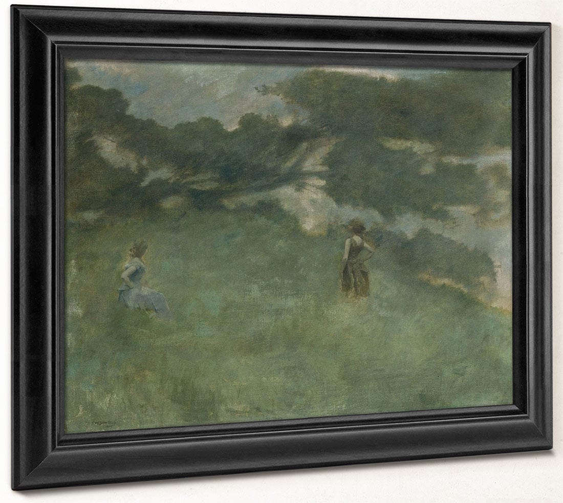 The Hermit Thrush By Thomas Wilmer Dewing Fine Art Print 2