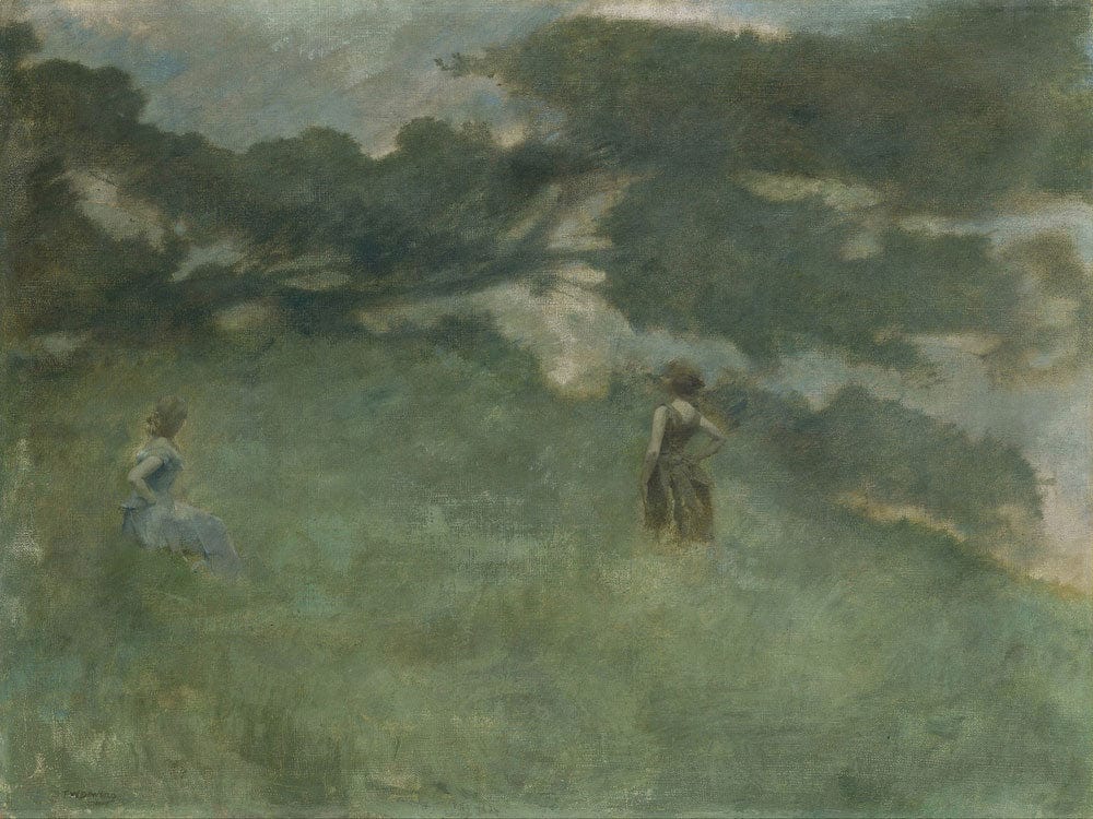 The Hermit Thrush By Thomas Wilmer Dewing Fine Art Print 2