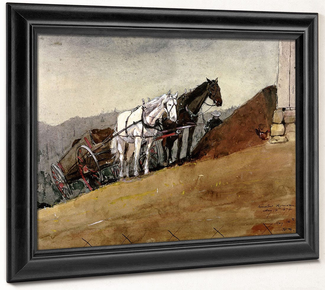 The Hill Top Barn   Houghton Farm By Winslow Homer Fine Art Print 2