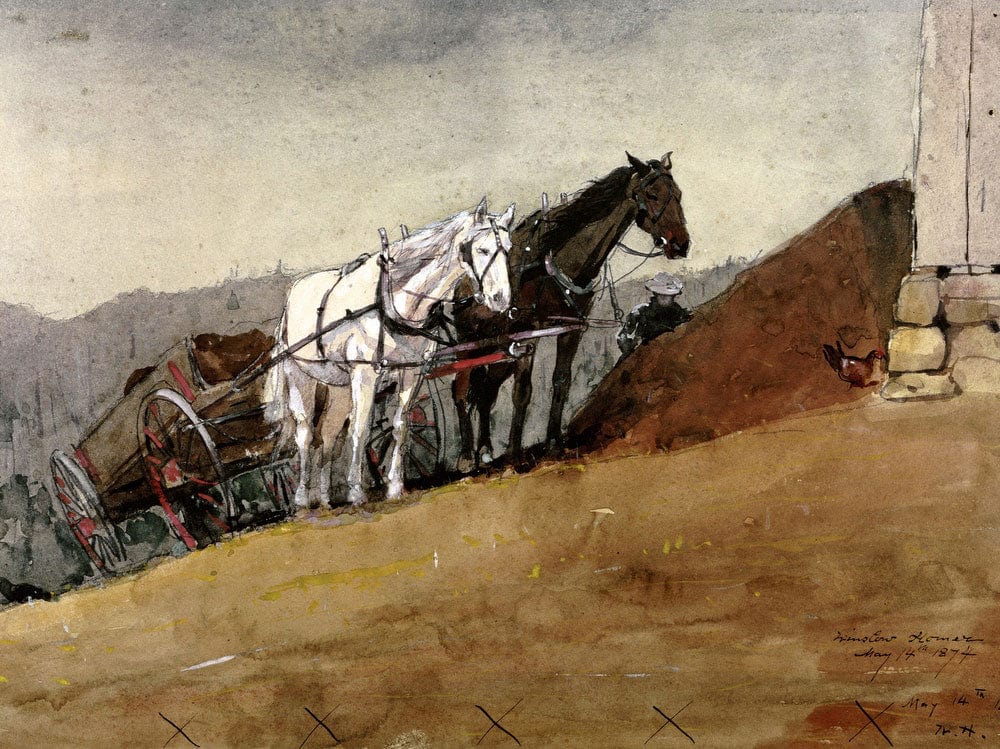 The Hill Top Barn   Houghton Farm By Winslow Homer Fine Art Print 2