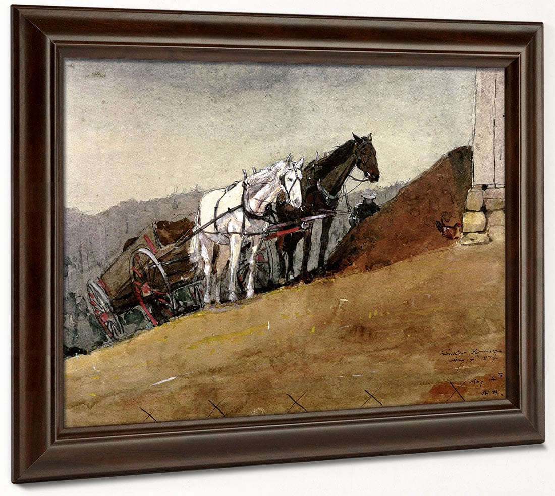 The Hill Top Barn   Houghton Farm By Winslow Homer Fine Art Print 2